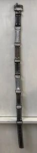 Leatherock San Diego Genuine Leather Silver Studded Belt Cutout L44 Holes 36-42 - Picture 1 of 9