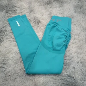 ECHT Scrunch Bum Leggings Womens M Teal Green Workout Gym Training Athleisure - Picture 1 of 13