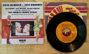45 7" SP MOVIE SOUNDTRACK THE THOMAS CROWN AFFAIR STEVE MCQUEEN FAYE DUNAWAY - Picture 1 of 2