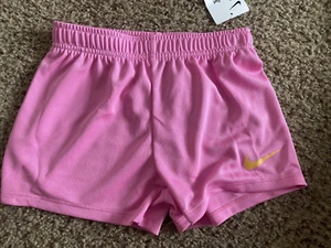 NEW Nike Script Futura Shorts 6X L 6-7 YRS Pink - Picture 1 of 4