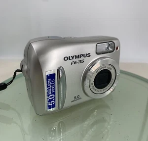 Olympus Digital Camera FE-115 5.0MP Silver GOOD CONDITION - Tested - 782 - Picture 1 of 5