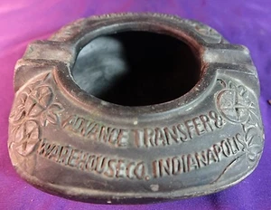Antique ADVANCED TRANSFER & WAREHOUSE CO. INDIANAPOLIS IN ASHTRAY TRUCKING - Picture 1 of 6