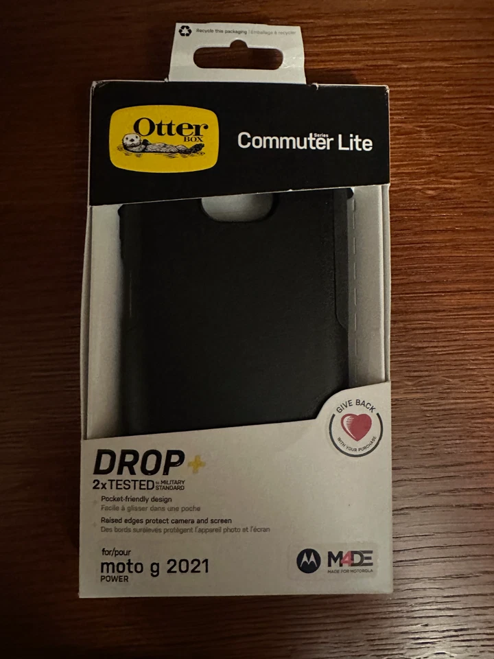 OtterBox moto g power (2021) Commuter Case Black 77-82258