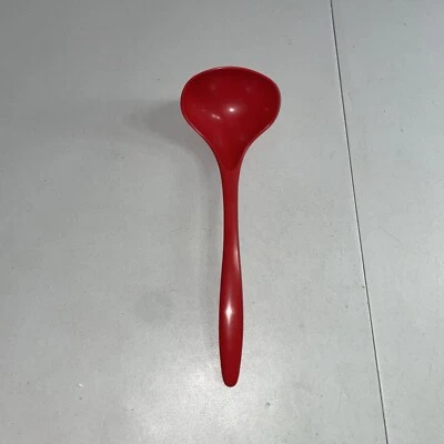 Vintage Hutzler Melamine #525 Red Soup Ladle Spoon - Image 1 of 4