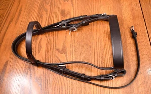 Nunn Finer, flat wide noseband bridle, brown, pony / cob foxhunt - Picture 1 of 8