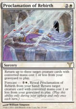 MTG-1x-Light Play, English-Proclamation of Rebirth-Dissension
