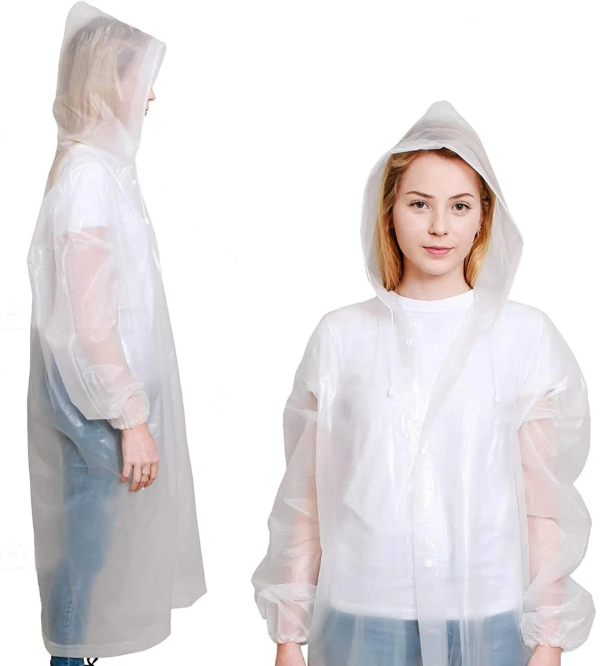 BP TRENDZ Ponchos de Lluvia para Adultos 2 Paquetes, Chaqueta de Lluvia Hombre y Mujer, Impermeable Foto 1 de 4