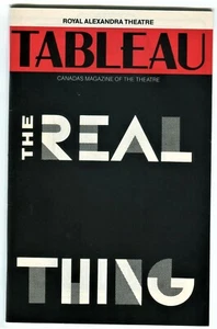 THE REAL THING 1985 Royal Alexandra Theatre TORONTO PLAYBILL STYLE PROGRAM - Picture 1 of 7
