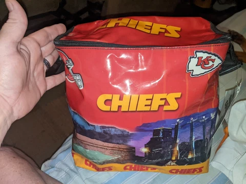 NFL Kansas City Chiefs 12pk Cooler - Lunch Bag, NEW Cover
