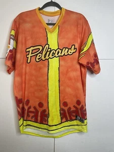 Camiseta Myrtle Beach Pelicans Game Usada #51 Olimpiadas Especiales P.J. Firmado por Higgins - Imagen 1 de 6