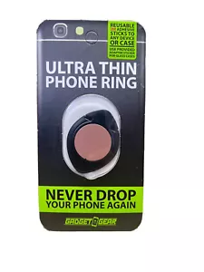 Gadget Gear Ultra Thin Phone Ring, On The Go Phone Stand, Reusable 3M Adhesive - Picture 1 of 1