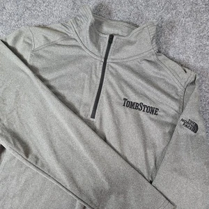 The North Face Tombstone Pullover Womens XXL Gray 1/4 Zip Long Sleeve - Picture 1 of 8