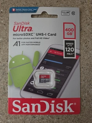 SanDisk Ultra 400GB Micro SD Class 10 microSDXC Memory Card SDSQUA4-400G-GN6MN - Image 1 of 2