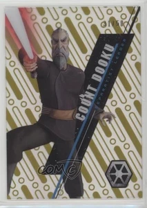 2016 Star Wars High Tek Form Pattern 1 Gold Rainbow Foil 31/50 Count Dooku 2k3 - Picture 1 of 3