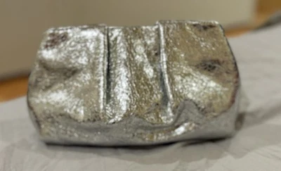 NEW Banana Republic Mini Riviera Clutch Bag Metallic Silver - Image 1 of 4