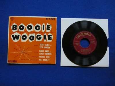 Boogie Woogie 7” EP Harry James Albert Ammons Pete Johnson (USA Columbia) EX/EX - Image 1 of 4