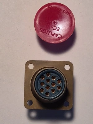 ICC Milspec Connector PN  MS3130E12-50S, NSN: 5935-00-850-8105, NOS. - Image 1 of 3