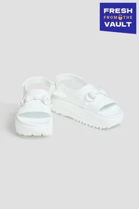 RRP€620 GUCCI Rubber Slingback Sandals US6 UK3 EU36 Horsebit Made in Italy - Picture 1 of 10