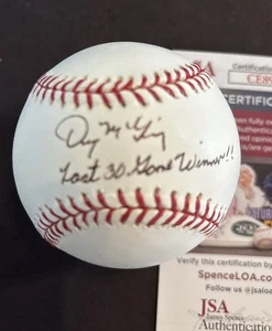 DENNY MCLAIN Signed Official MLB Baseball Last 30 Game Winner JSA/ COA - Picture 1 of 7