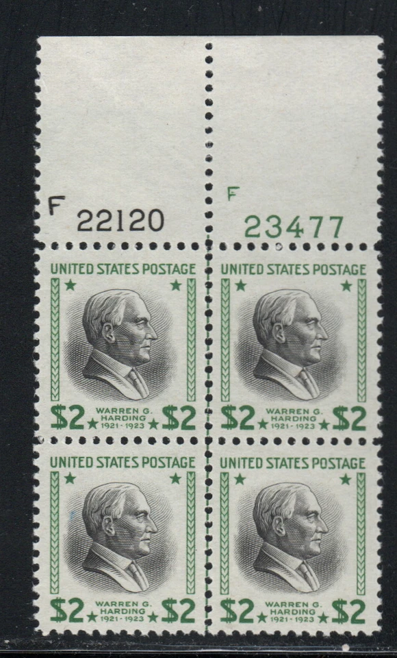 ALLY'S STAMPS US Plate Block Scott #833 $2.00 Warren Harding [4] MNH F/VF [HV] - Image 1 of 1