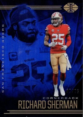 2020 Panini Illusions Blue #91 Richard Sherman /75 - FB - Image 1 of 2