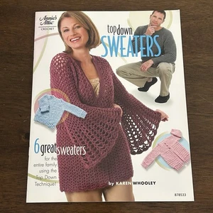 Annies Dachboden Top Down Pullover Häkelanleitung Heft ganze Familie 878533 - Bild 1 von 10