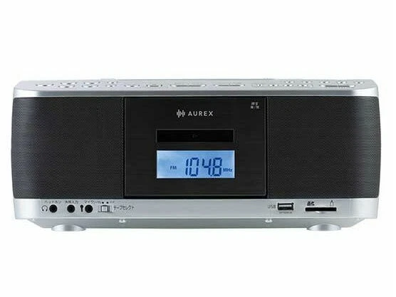 Toshiba CD Radio Cassette Player AUREX TY-CDX92 S Silver From Japan - Image 1 of 1