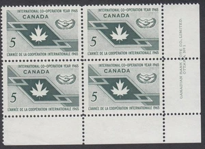 Canadá - Bloque de placas Año Cooperación Internacional #437 - MNH - Imagen 1 de 2