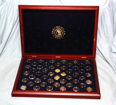 The MORGAN MINT 24kt Gold Plated State Set - COMPLETE with COA and extras - Image 1 of 4