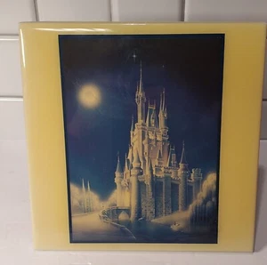 Vintage Walt Disney World Aschenputtel Schloss 8 x 8 Fliese GRANDER BILDER. Hang/Lean. - Bild 1 von 6