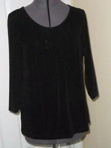 ***TRAVEL ELEGANCE BLUSE TOP GR. S SCHWARZ STRETCH NEU MIT ETIKETT - Bild 1 von 2