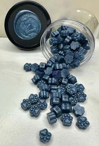 100 Count Paw Shaped Stormy Seas Sealing Wax Beads - Picture 1 of 3
