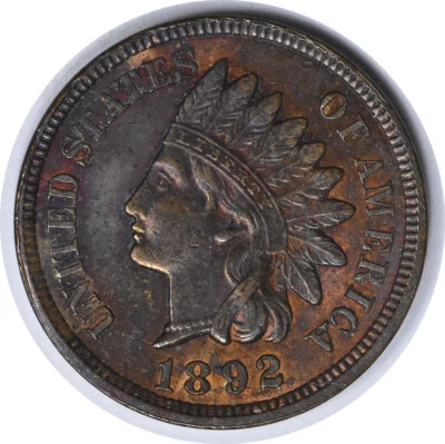 1892 Indian Cent S-4 Choice BU Uncertified - Image 1 of 2