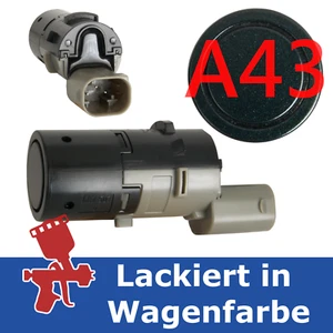 Parksensor für BMW 7er E65 E66 E67 VORNE lackiert in A43 Tiefgrün 6989168 NEU - Picture 1 of 1