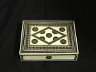Antique Anglo-Indian Silver Or Pewter Inlaid Box, Circa 2Nd Half 19Th Century