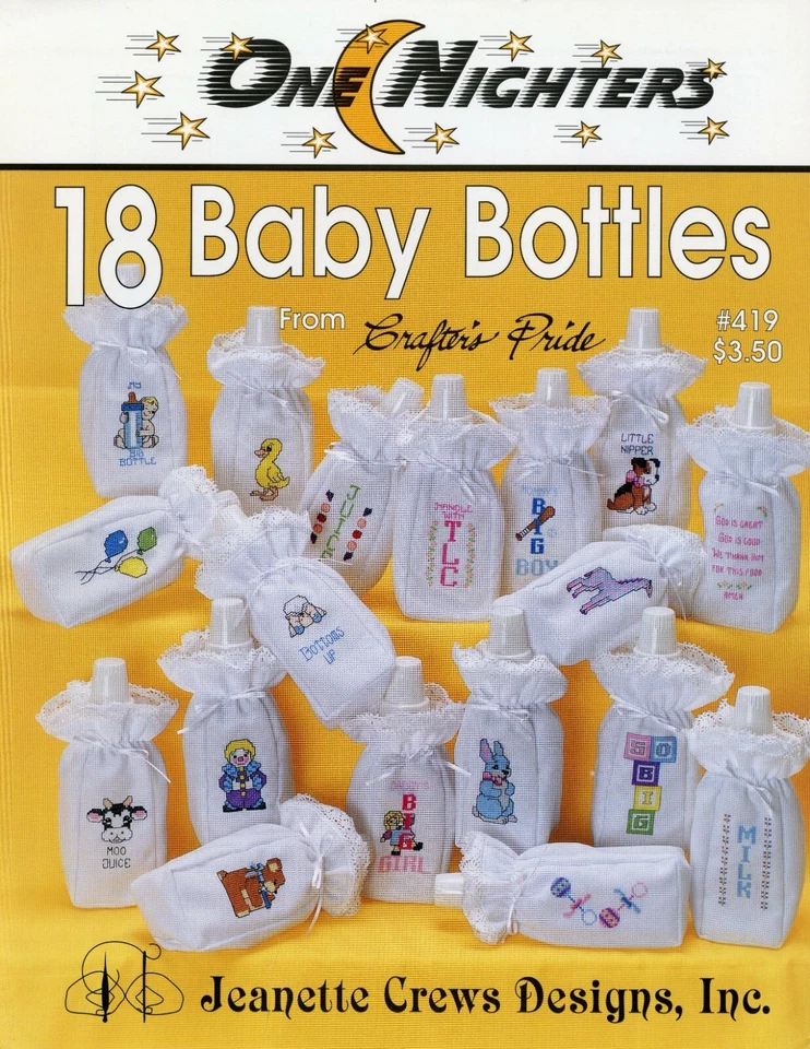 Jeanette Crews Designs, Inc. #00419 - One Nighters: 18 Baby Bottles - Image 1 of 1