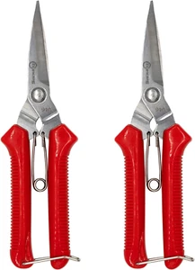 910 2 PACK Garden Pruning Shears Multipurpose Flower Stems Branch Fruit Picking - Picture 1 of 7