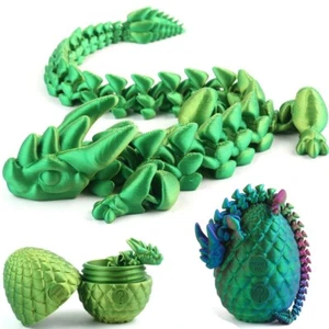 3D Printed Dragon Fidget Toys 12" Full Articulated Dragon Home Office Decor Gift - Picture 1 of 15