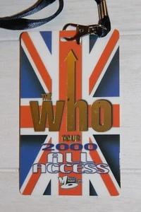 THE WHO USA TOUR 2000 COLLECTOR ALL ACCESS BACKSTAGE PASS ! PETE TOWNSHEND - Foto 1 di 3