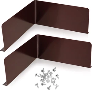 2 Pcs Gutter Valley Splash Guards with Downspout Roof Rain Diverters for Roofing - Picture 1 of 12