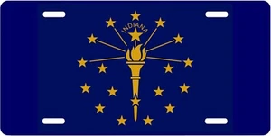 Indiana Staatsflagge KENNZEICHEN VORNE AUTO HERGESTELLT IN DEN USA SUV AUTO LKW - Bild 1 von 1