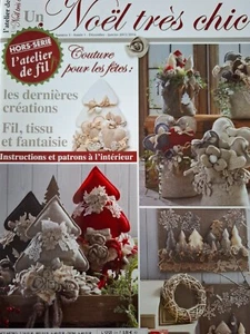 L'Atelier de fil - Un NOEL TRÈS CHIC, francese Quaderno creativo, EDIZIONE NATALE - Foto 1 di 15