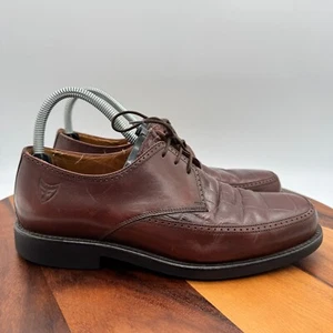 Michael Toschi Shoes Mens 8 Brown Leather Business Casual Dress Oxford Italy - Picture 1 of 11