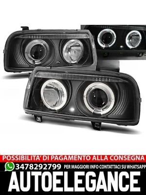 FARI ANTERIORI ANGEL EYES NERO adatti per VW VENTO 01.92-08.98 - Immagine 1 di 3