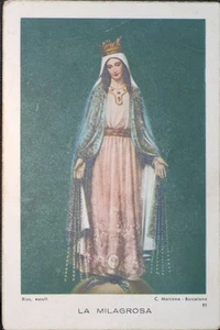 ANTIGUA VIRGEN DE MILAGROSA TARJETA SAGRADA IMAGEN DE ANDACHTSBILD IMAGEN DE SANTINI PIEUSE CC530 - Imagen 1 de 1