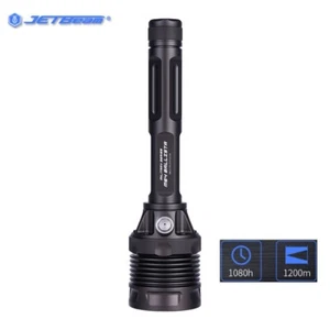 JETBeam Black 6800 Lumen Ultra Powerful Heavy Duty Tactical Flashlight - M64 - Picture 1 of 20