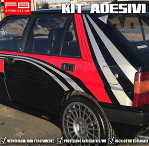 Kit Adesivi MARTINI RACING LANCIA DELTA HF INTEGRALE EVOLUZIONE GR.A BLACK vers. - Imagen 1 de 1