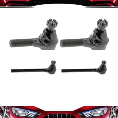 4 extremos de varilla de amarre delanteros interiores exteriores Mevotech para Dodge D350 1989 1990 1991 Foto 1 de 4