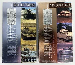 Battle Tanks + Armour Force 2 VHS - Fire Power Video Ordnance Series - Picture 1 of 6