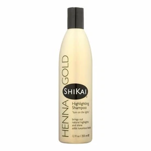 Shikai Henna Gold Highlighting Shampoo with Organic Plant Based Formula 12 fl oz - Picture 1 of 1